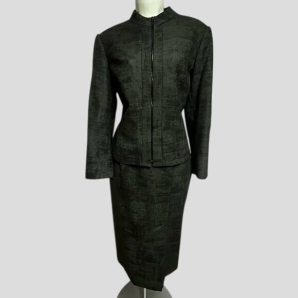 Holt Renfrew Collection Grey 100% Wool Fitted Business Suit Blazer Jacket - Picture 1 of 16